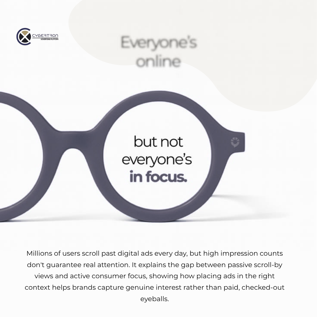 Cybertron Ads article graphic: Everyone's online, but not everyone's in focus